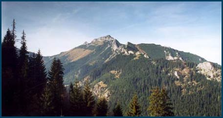 Giewont od strony wschodniej - zdjcie z wagonika kolejki na Kasprowy