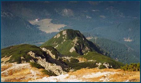 Polana Kalatwki ze schroniskiem widziana z Mylenickich Turni